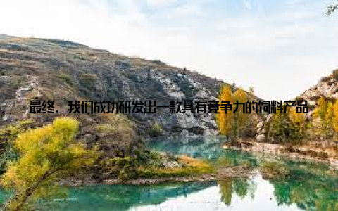 最终, 我们成功研发出一款具有竞争力的饲料产品, 赢得了市场的认可随着时间的推移, 我们的产品线越来越丰富, 市场份额也在逐年攀升