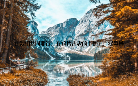 让我们共同期待, 在这片古老的土地上, 绿色养殖之花绽放得更加绚烂! 注本文为虚构新闻, 旨在展示绿色养殖理念和企业社会责任